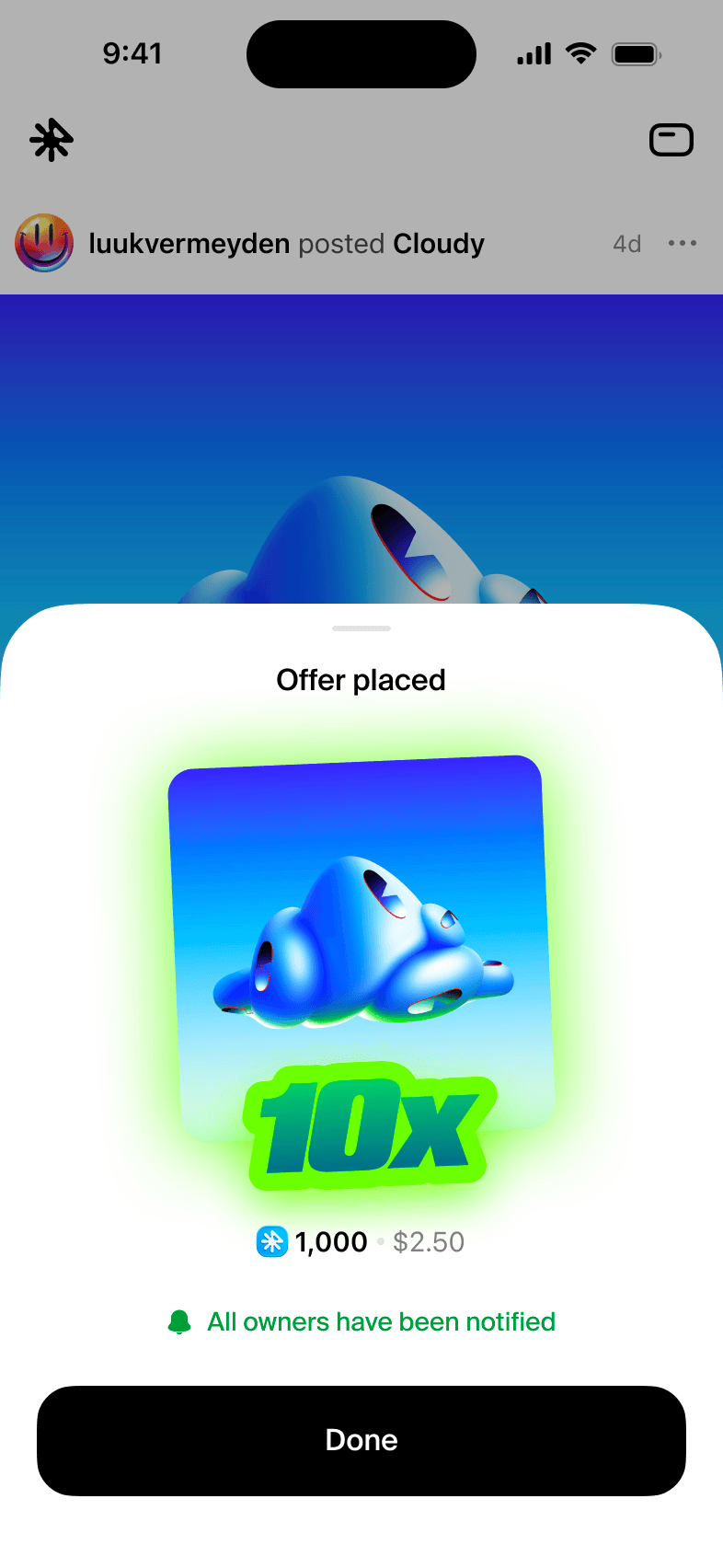 Rodeo — Making an offer